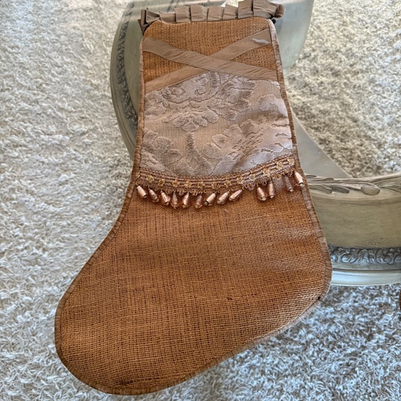 Christmas Stockings Set of 2 Decorative Burlap Large - Picture 8 of 10